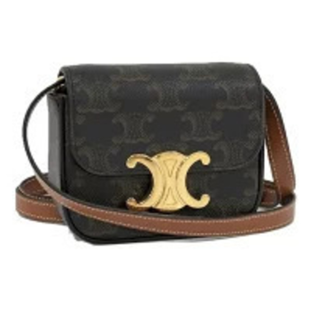 Celine Shoulder Bag Claude Brown Triomphe